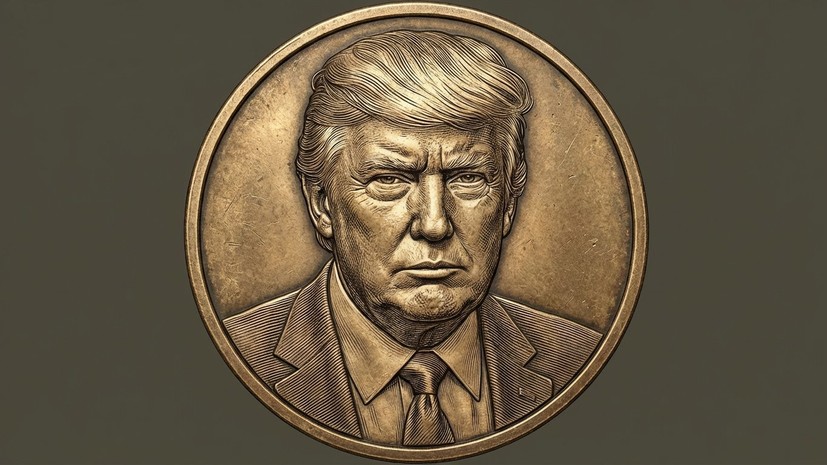 В США могут выпустить монету с изображением «грозного» Трампа