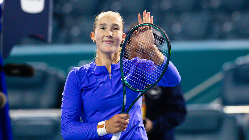Андреева вышла в четвёртый круг «тысячника» в Майами, обыграв чешку Боузкову