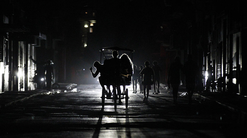 Электроснабжение в Гаване восстановлено на 33% после масштабного сбоя