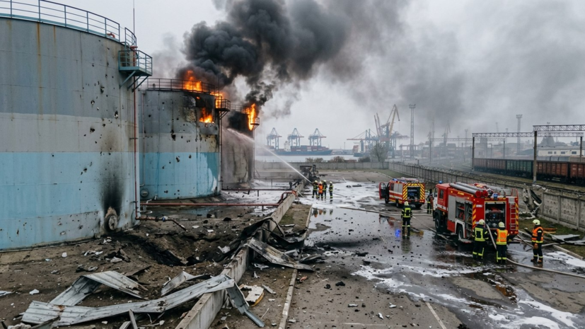 МО: поражены используемые ВСУ объекты ТЭК и портово-транспортной инфраструктуры
