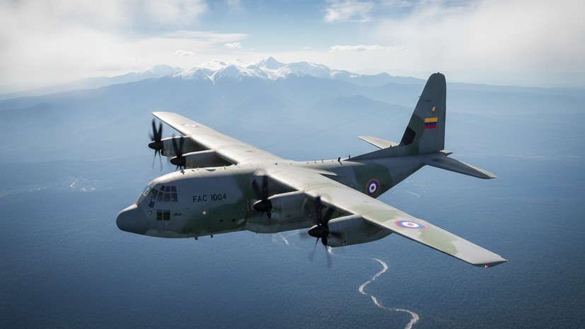 Caracol: самолёт ВВС Колумбии с более чем 100 военными потерпел крушение