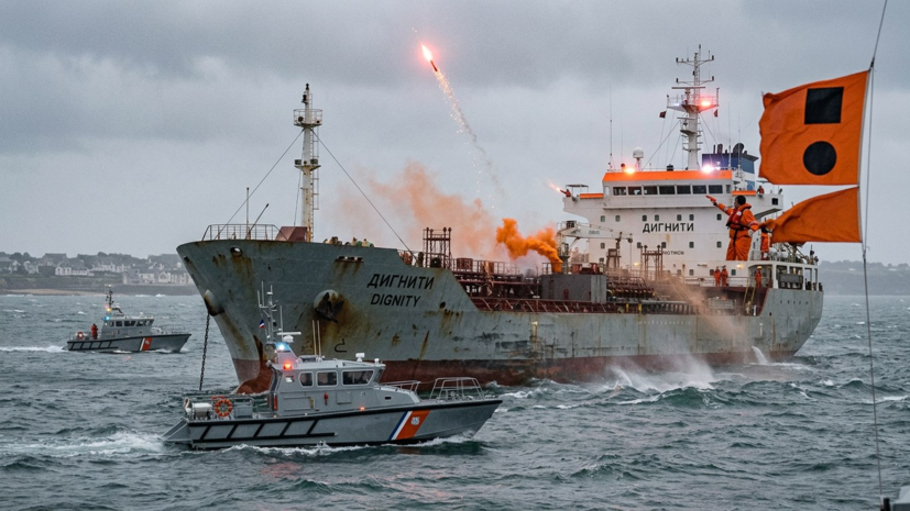 Экипаж арестованного российского танкера Dignity подал сигнал бедствия