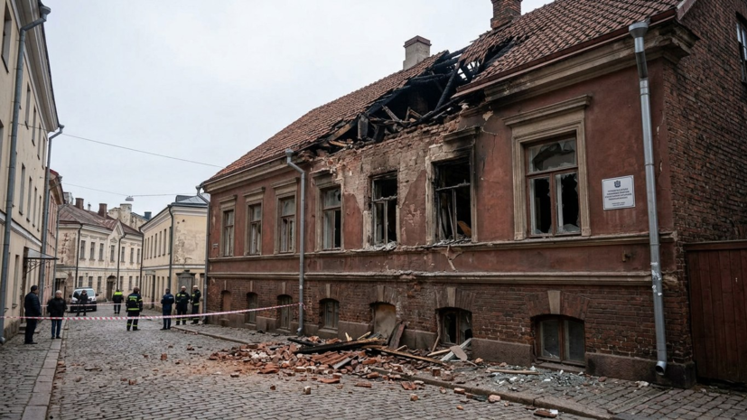 Повреждённый при атаке БПЛА дом в Выборге является объектом культурного наследия