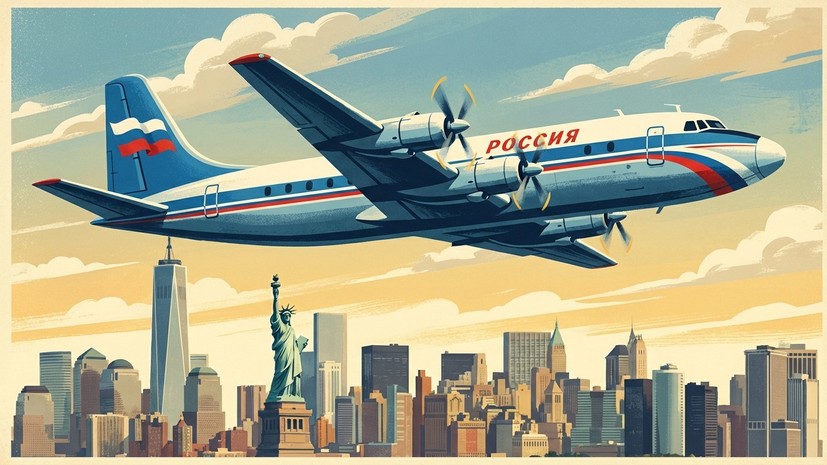 Борт «России» приземлился в Нью-Йорке на фоне сообщений о визите депутатов ГД