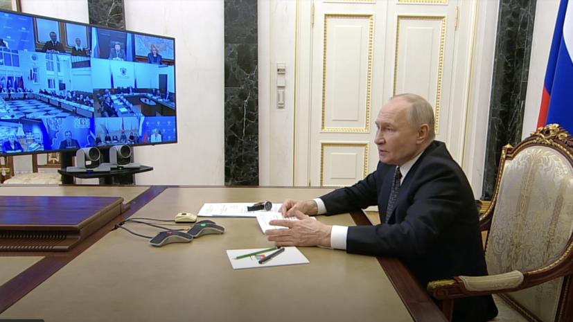 Путин принимает участие в заседании Совета по культуре