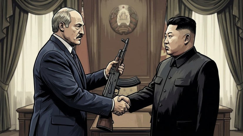 Лукашенко подарил Ким Чен Ыну автомат