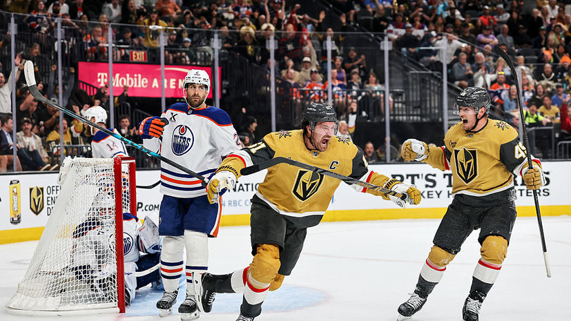 «Вегас» уступил «Эдмонтону» в матче НХЛ, на счету Барбашёва два очка