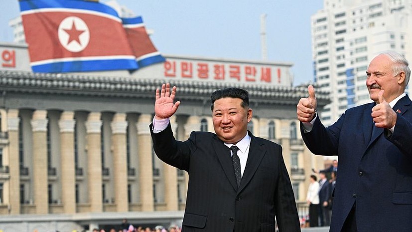 МИД Белоруссии отметил химию между Лукашенко и Ким Чен Ыном в Пхеньяне