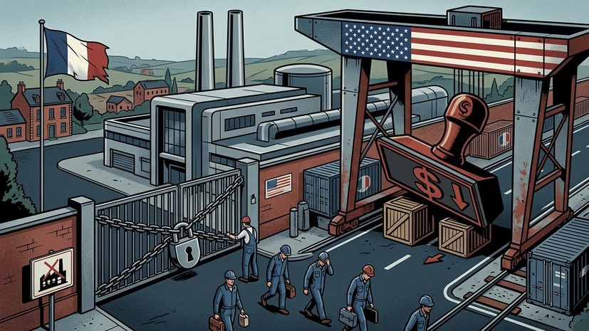 Bloomberg: французские заводы закрываются на 30% чаще из‑за пошлин США