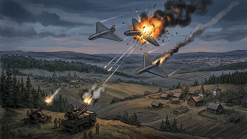 Над российскими регионами уничтожили 98 украинских БПЛА