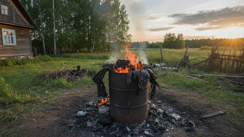 Юрист: за сжигание полимеров и резины на даче грозит штраф