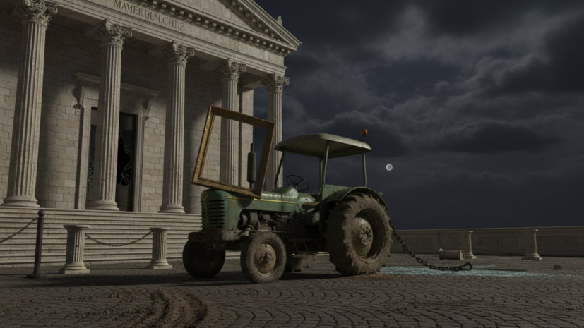 В Италии при ограблении музея мог быть использован угнанный трактор