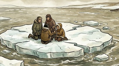 В Татарстане со льдины спасли четверых рыбаков