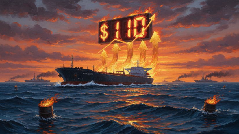 Цена на нефть WTI взлетела выше $110 на фоне кризиса в Ормузском проливе