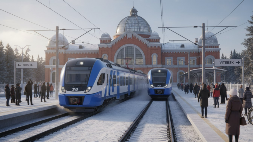Запущено движение первых пригородных поездов из Смоленска в Оршу и Витебск