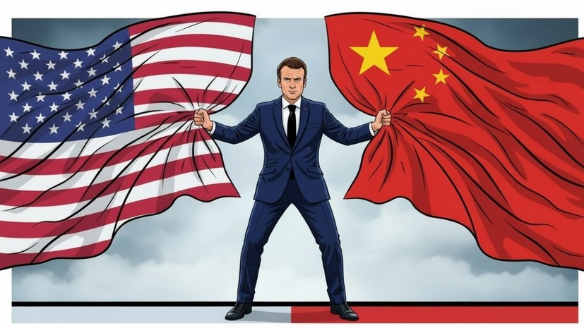 Макрон призвал создать «коалицию независимых» против гегемонии США и Китая