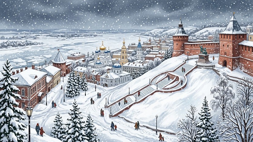 Синоптик Мокеева: снег в Нижнем Новгороде может идти до конца недели