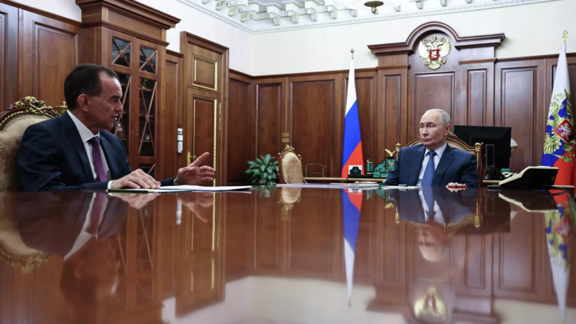 Путин поинтересовался у Кондратьева о ситуации в Чёрном море после разлива нефти