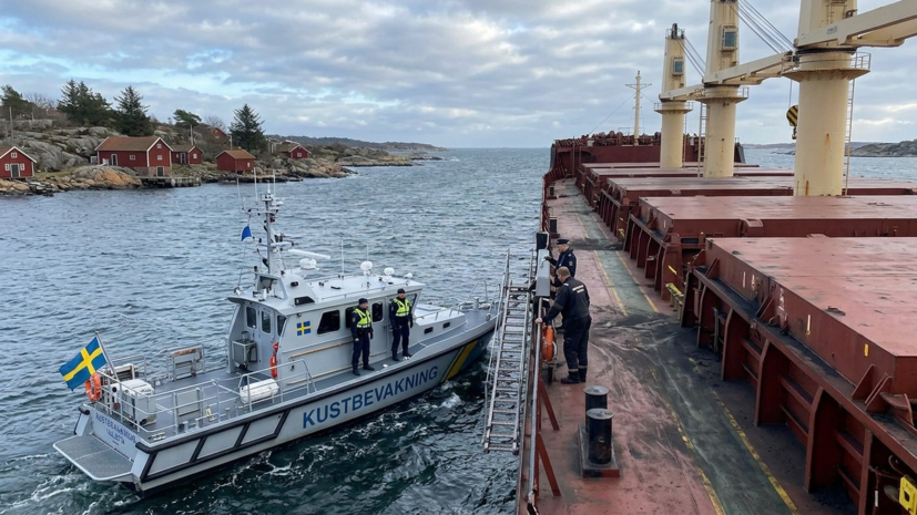 В посольстве заявили об отсутствии россиян на задержанном в Швеции судне