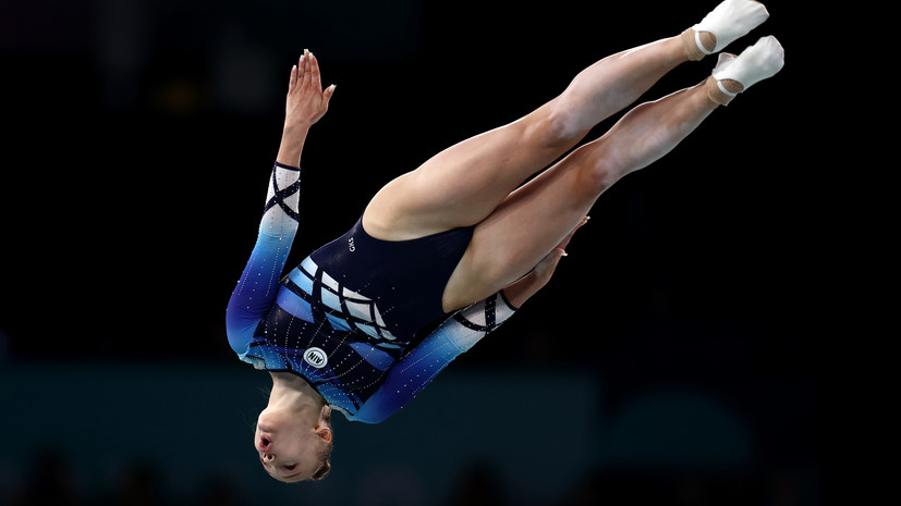 Бладцева выиграла золото чемпионата Европы по прыжкам на батуте