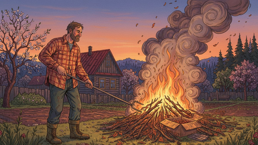 Юрист: сжигать мусор на даче можно, но в рамках правил пожарной безопасности