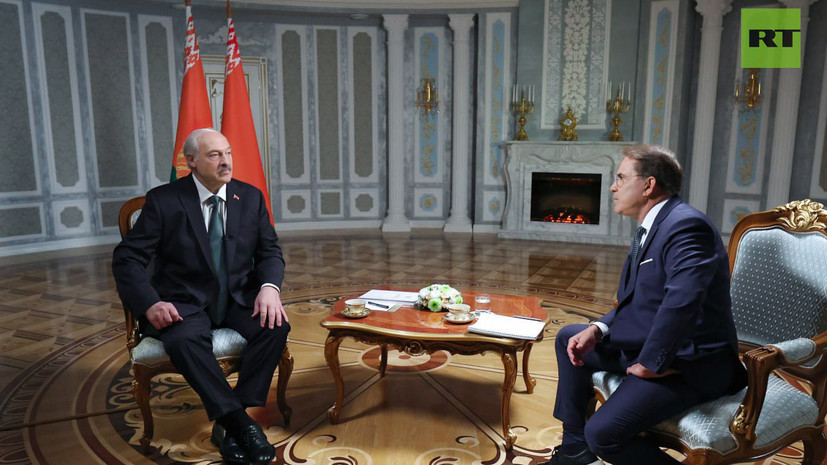 Лукашенко даёт большое интервью ведущему RT Рику Санчесу