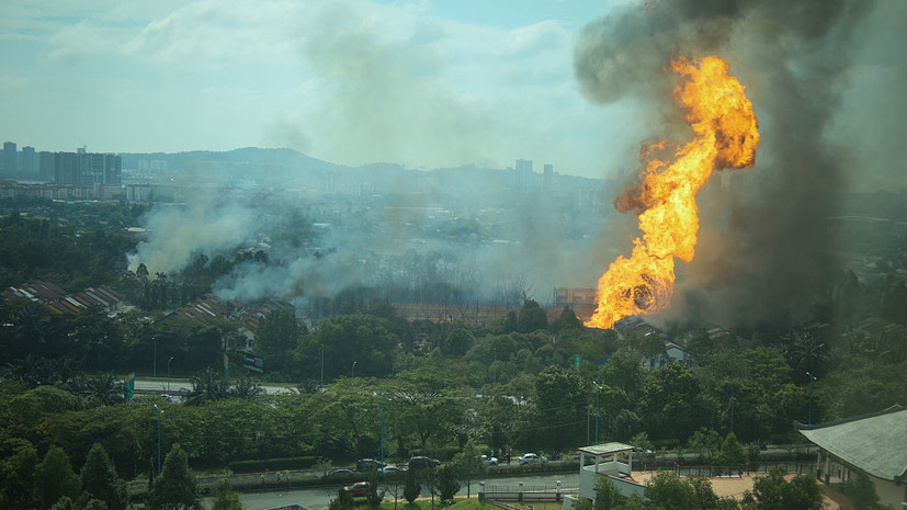 Пожар в Малайзии уничтожил тысячу домов, пострадали более 9000 человек