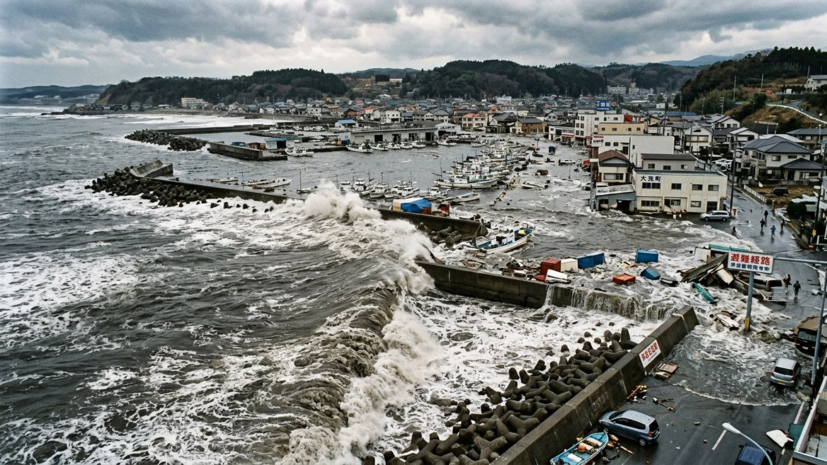 Первая волна цунами достигла побережья Японии