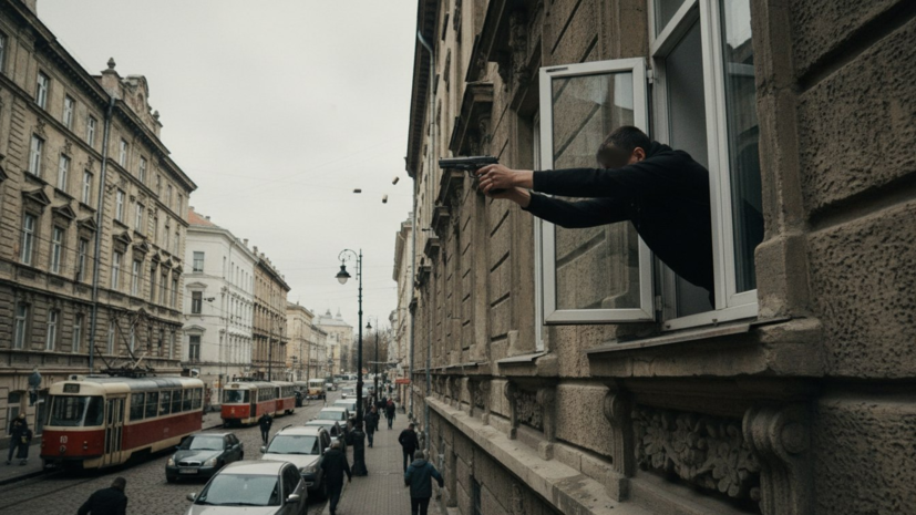 Во Львове мужчина устроил стрельбу из окна жилого дома