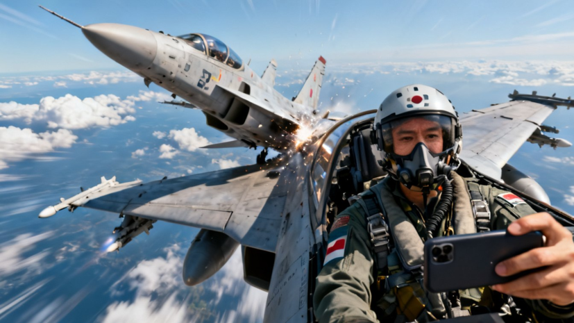 KH: в Южной Корее два истребителя столкнулись в воздухе из-за селфи пилота
