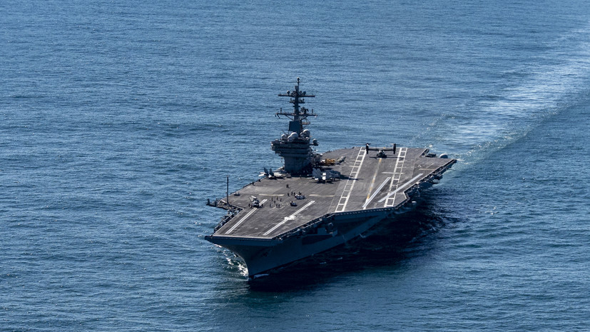 Авианосец ВМС США George H.W. Bush прибыл в Индийский океан