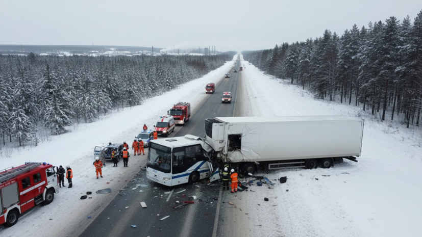 В Ленобласти возбудили дело по факту столкновения грузовика и автобуса