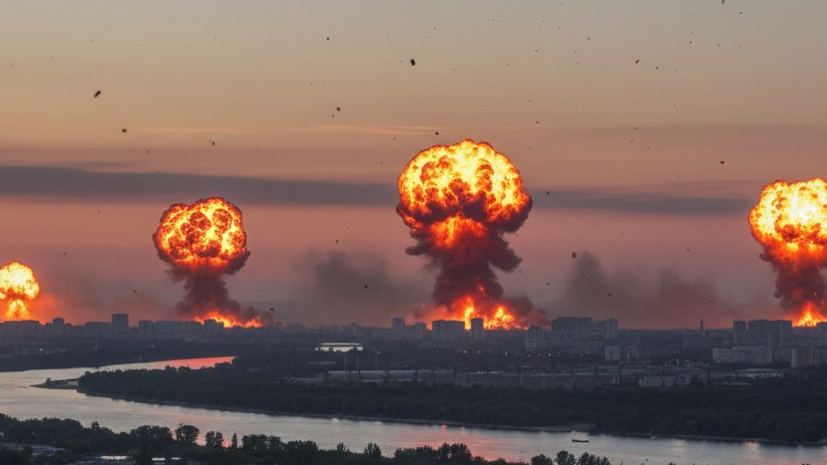 В Днепропетровске произошла серия взрывов