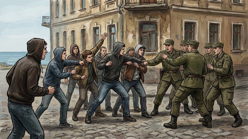 В Одессе группа подростков напала на сотрудников ТЦК, спасая мужчину