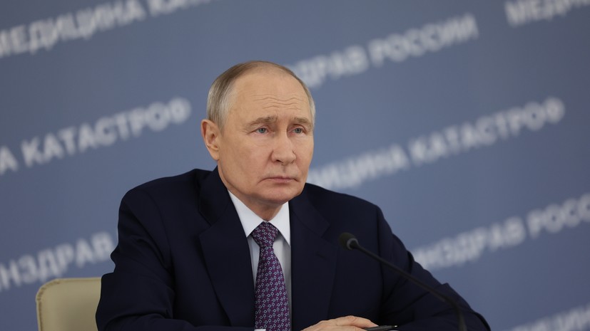 Путин отметил самоотверженность работников скорой помощи в условиях СВО