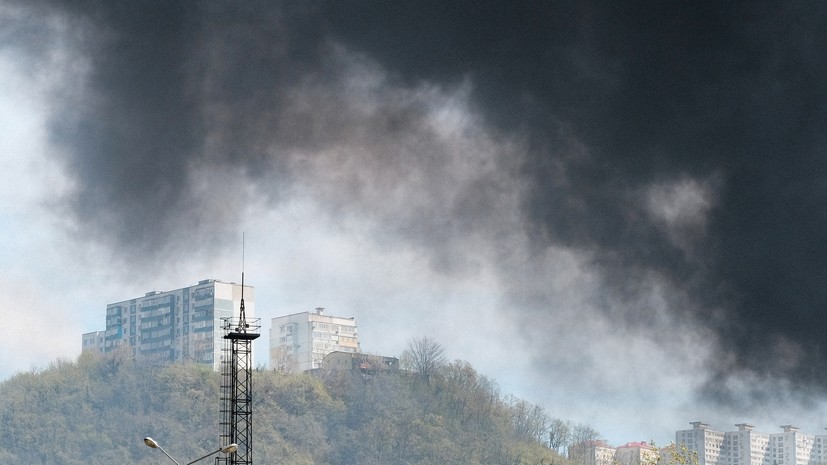 Губернатор Кубани проверил ход ликвидации пожара в Туапсе