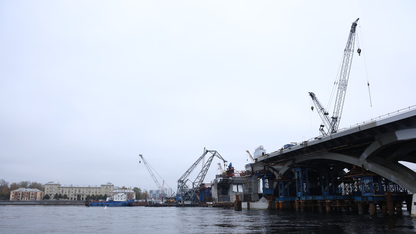 Большой Смоленский мост в Петербурге прошёл первые испытания разводки