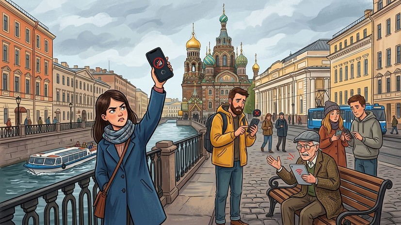 Петербуржцы пожаловались на сбои в работе мобильного интернета