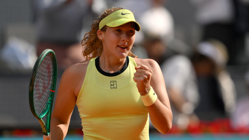 Андреева сквозь слёзы обратилась к команде после поражения на турнире WTA в Мадриде