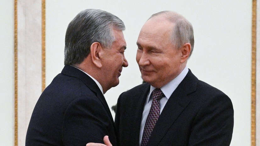 Путин назвал визит Мирзиёева в Москву знаком особых отношений