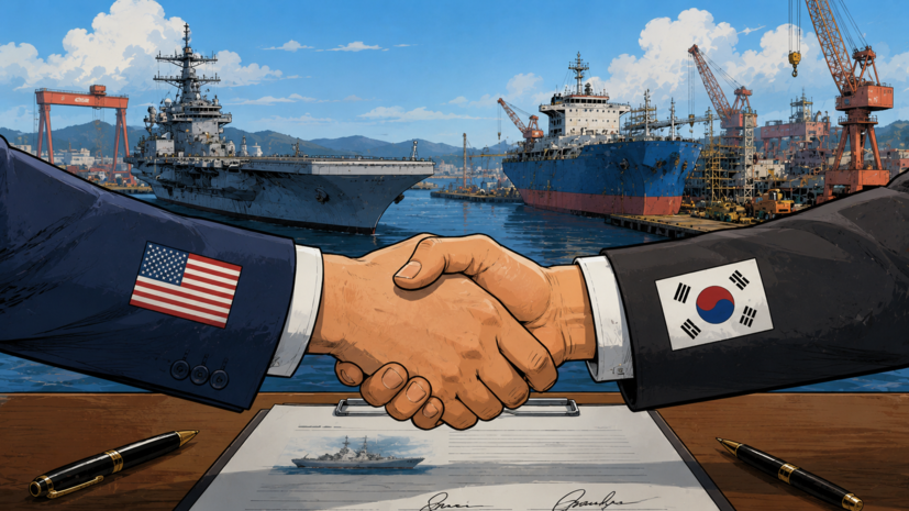 США и Южная Корея подписали меморандум о партнёрстве в судостроении