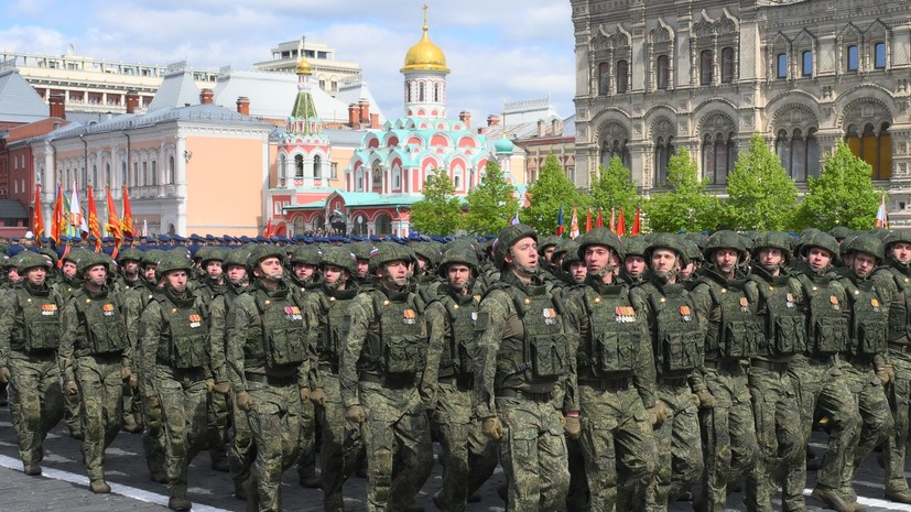 Военные из зоны СВО вышли на парад Победы в Москве