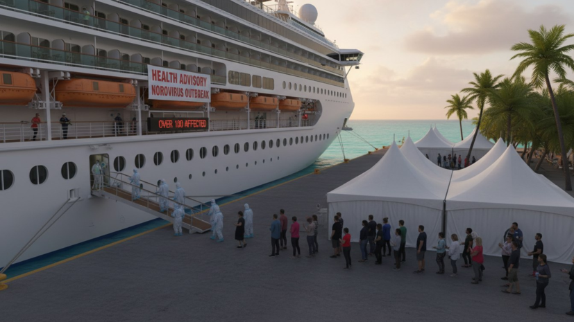 На лайнере Caribbean Princess более сотни человек заразились норовирусом
