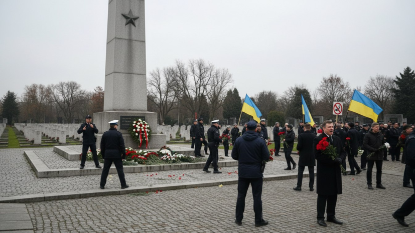 РИА Новости: в Варшаве провокаторы хотели сорвать возложение венков к мемориалу