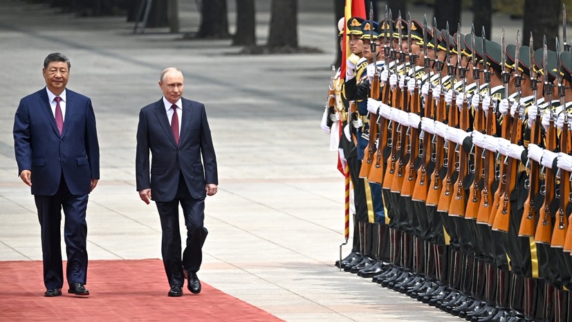 В The Guardian отметили большой масштаб торжественной встречи Путина в Пекине