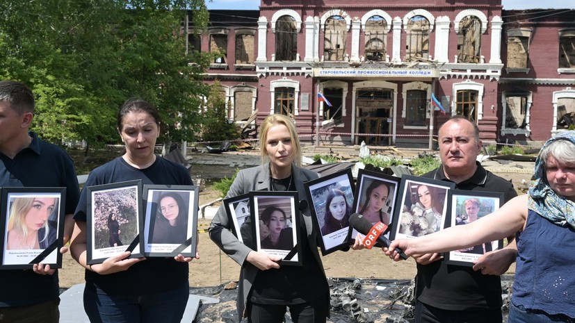Лантратова прибыла в больницу с пострадавшими при ударе в ЛНР