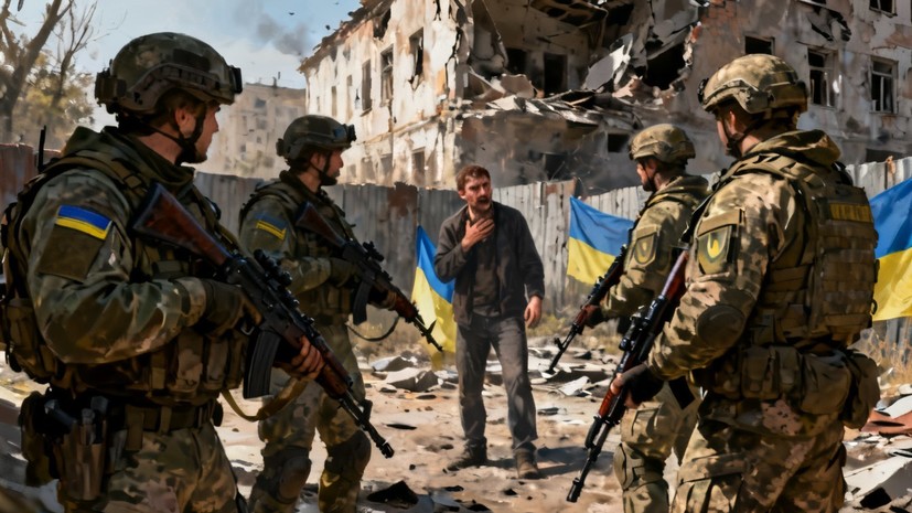 РИА Новости: заградотряды ВСУ угрожают украинским боевикам расстрелом