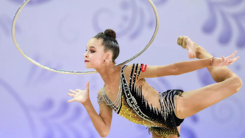 Гимнастка Ильтерякова выиграла чемпионат Европы в упражнениях с обручем