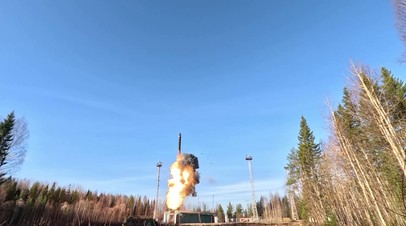 Пуск МБР «Ярс» в ходе тренировки стратегических ядерных сил, архивные кадры