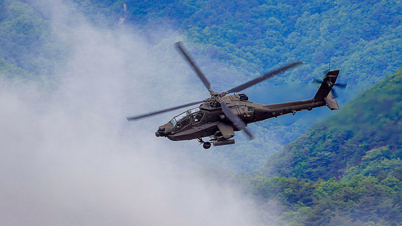 NYT: американский вертолёт Apache упал в районе Ормузского пролива